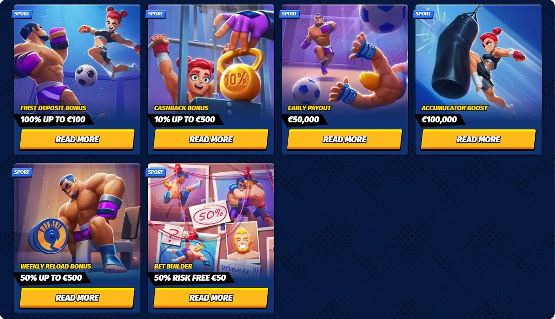 BigClash sport bonuses